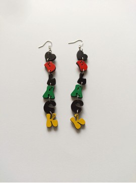 Boucles d'oreilles NOIR