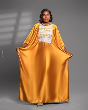 ANKA silk and Kente boubou