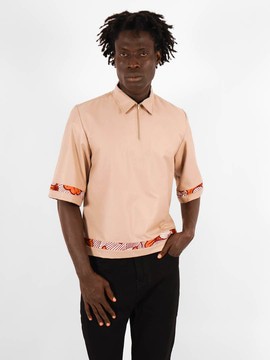 Beige polo shirt