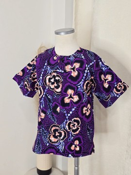 Chemise Juma wax pour enfant 2-14 ans _ Chemise en tissu africain pour l'été