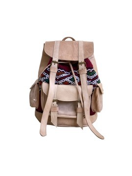 100% handmade high quality genuine leather backpack.