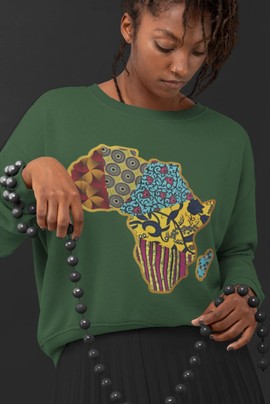 Sweatshirt - "Map of Africa"