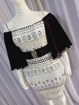 Sublime pleated silk and muslin dress “bogo city
