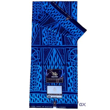 Tissu pagne Ndop Cameroun en coton léger 2 yards