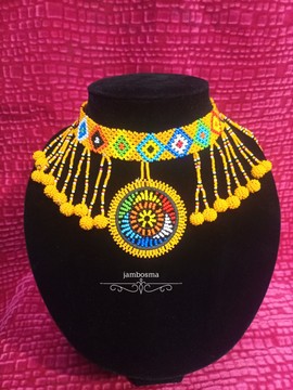 Beaded women necklace|African choker necklace|Maasai choker|Summer necklace|Zulu necklace