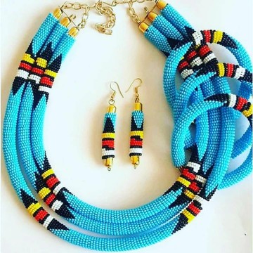 Collier / collier de perles / collier africain / cadeau pour elle / collier africain / perles zoulou