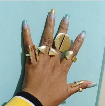 Brass rings, bulk rings, African rings
