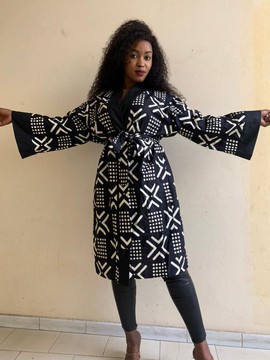 Bogolan wax kimono