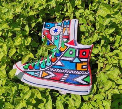 HAUTES BASKETS NDEBELE [UNISEXE]
