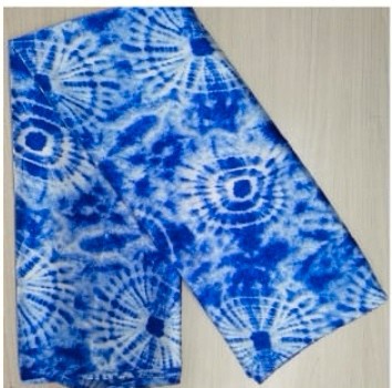 6 YARDS MULTICOLOR PRINTED SILK FABRIC