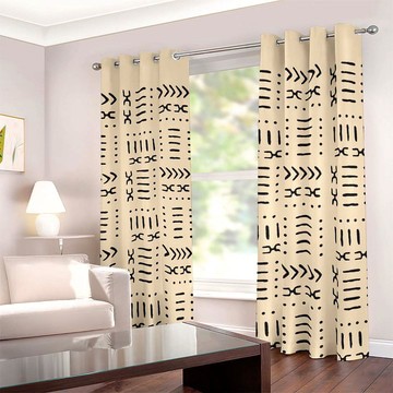 Cultural Unique Bath Mat White and Black Bathroom Rug (LARGER SIZES AVAILABLE)