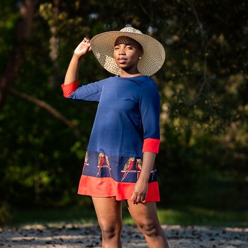 Robe d'été wax oiseaux