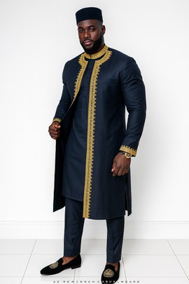 Kaftan africain brodé pour homme