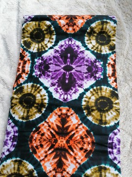 African bazin Wax fabrics 100% cotton 1 yard "binta"