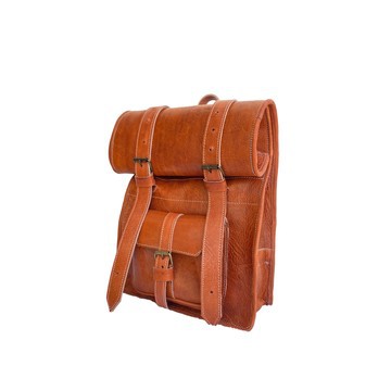 Sac à dos en cuir véritable haute qualité 100% fait main.