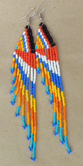 Boucles d'oreilles africaines/ Boucles d'oreilles Massaï/ Bijoux femme/ Boucles d'oreilles faites main