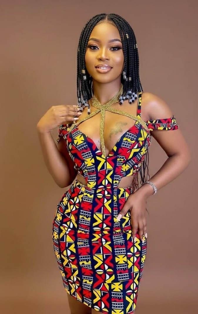 Sexy Ankara Bodycon Mini Dress  African Print Cut-Out Party Dress | Bi -  ANKA