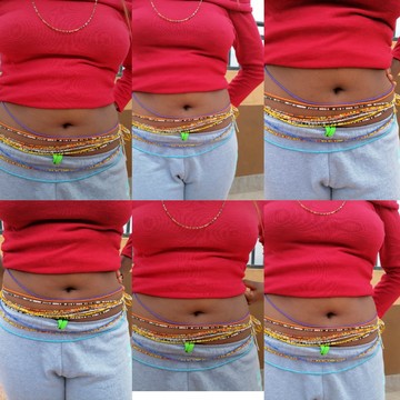 10 Waist beads , African  waist beads ,bine bine waist beads , African waist beads Tie waist beads