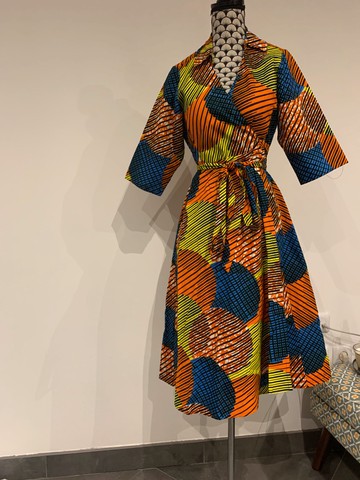 Wrap dress in a thousand colors