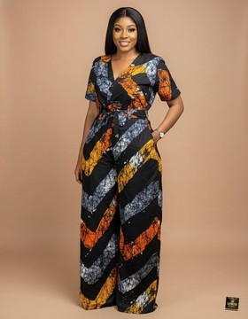 Chevron Adire Jumpsuit