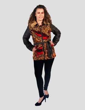 Manteau hybride wax