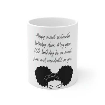 Happy sweet sixteen mug / gift/ happy birthday