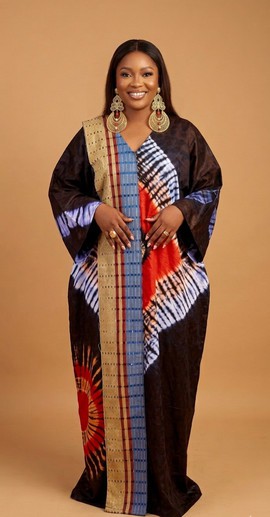 Adire &amp; Hand-loomed Boubou |Wedding|Ceremonialoutfit|Casual outfit|