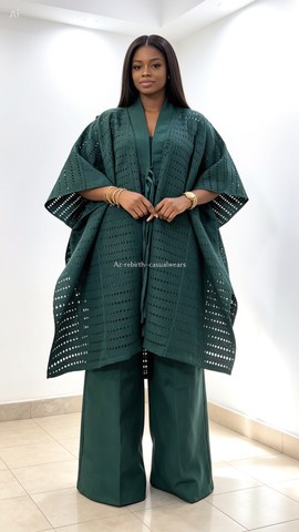 Ensemble deux pièces en aso oke