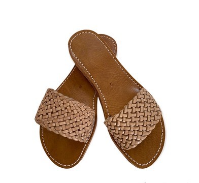 Sandale en cuir véritable haute qualité fait main mode femme