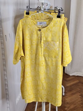 Ensemble Musa en tissu nigerian Adire [10 &amp; 12 ans ]