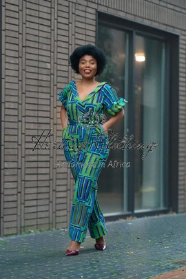 ODETTE BLUE JUMPSUIT
