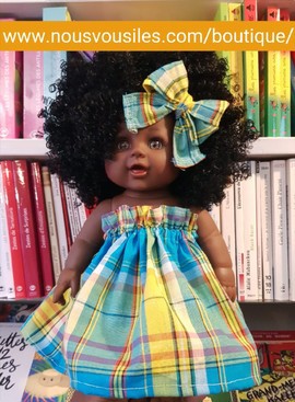 Lucy Colibri Dolls - MADRAS BLUE TURQUOISE