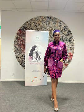 Purple Batik Shirt Dress