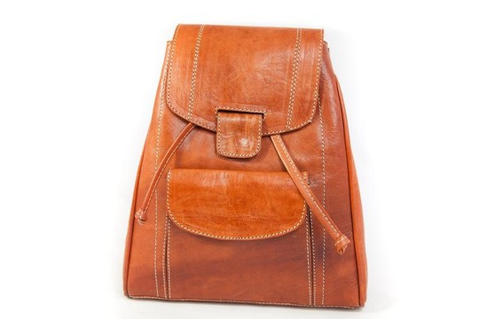 Very good quality handmade original real leather backpack