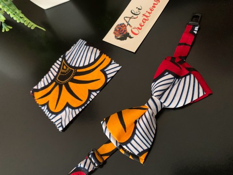 Bow tie &amp; handkerchief in wax