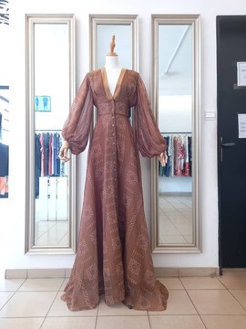 ASSINIE BOGO MUSTARD DRESS