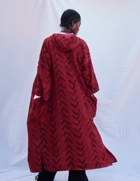 Crescendo Hooded Bogolan Cloak (Pre-Order)