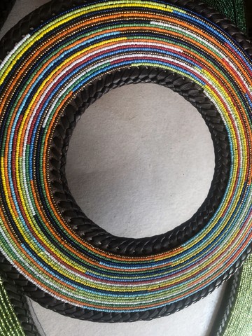 Porte-rideaux perlés / sous-verre de table à manger perlé / tapis suspendu au mur