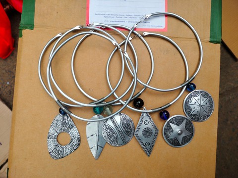 Wholesale set of 24 aluminum choker necklaces,  gift for her choker with pendant