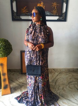 Robe longue femme africaine élégante pour les mariages/belles journées