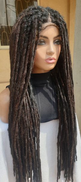 20 inches back combed dreadlocs wig