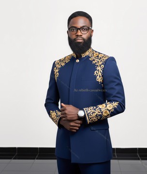 Embroidered suit