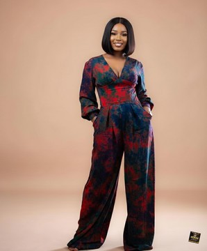 Crimson Adire Jumpsuit