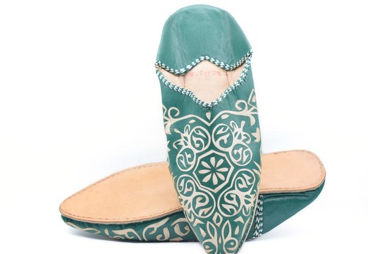 Babouche en cuir véritable authentique