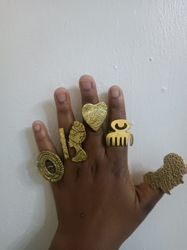 Brass rings, African brass rings, boho rings, statement rings,