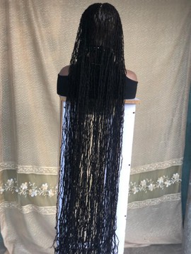 Topper Frontal Human hair Afro kinky locs, 100% Human Hair Loc Extensions