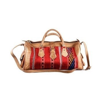 Genuine Leather Travel Bag Handmade in Morocco