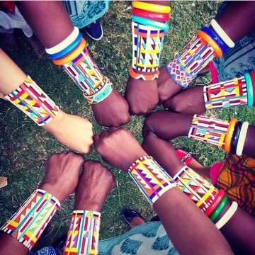 Bracelets de perles unisexes africains
