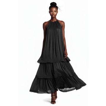 Maison Aria Piper Noir Maxi Dress: SS21 Collection