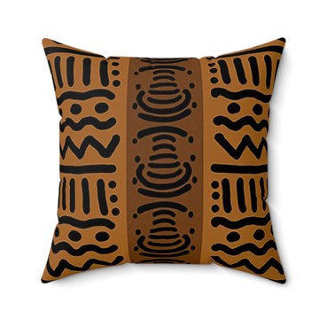 (2 Sets) - Tribal Kuba Cloth Pillow Cover | African Modern Decor (MORE SIZES AVAILABLE)